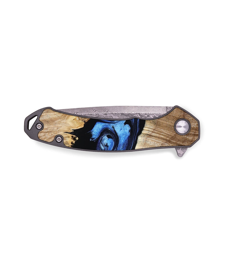 EDC Wood Pocket Knife - Daryl (Blue, 797382)