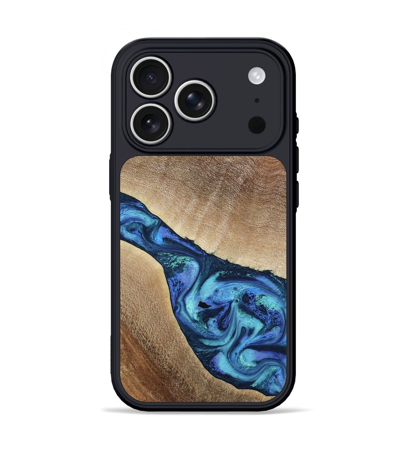 iPhone 17 Pro Wood Phone Case - Luis (Blue, 797390)