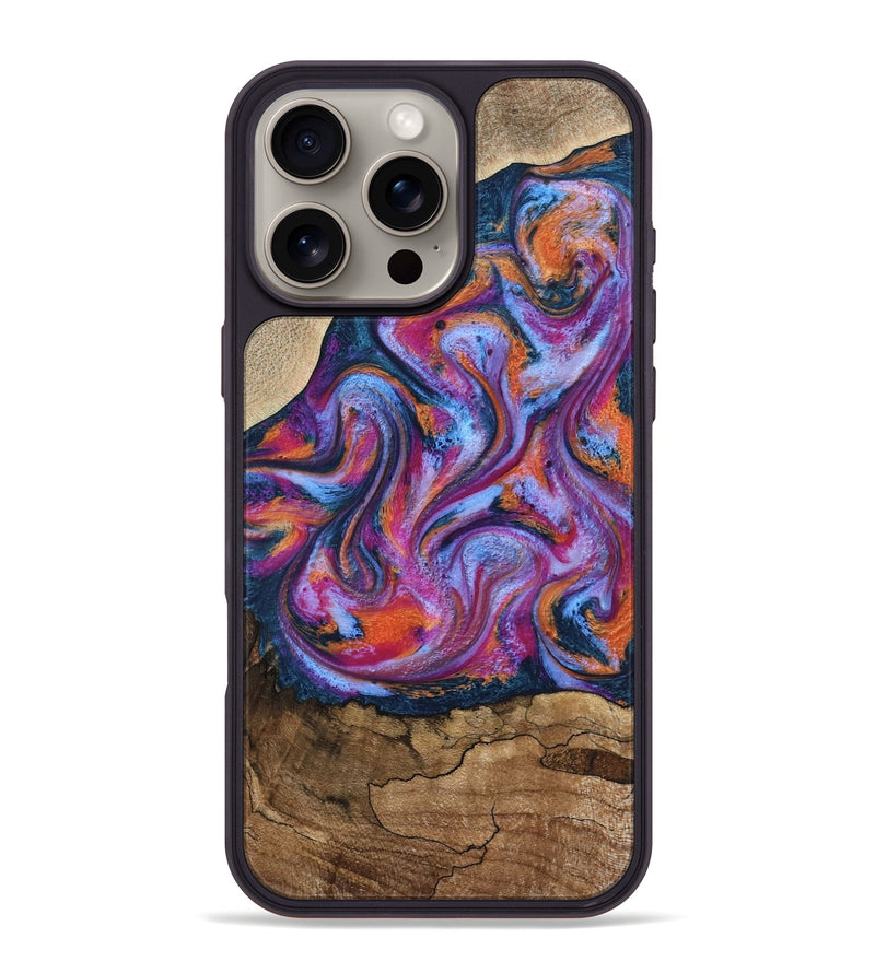 iPhone 16 Pro Max Wood Phone Case - Ferne (Blue, 797391)