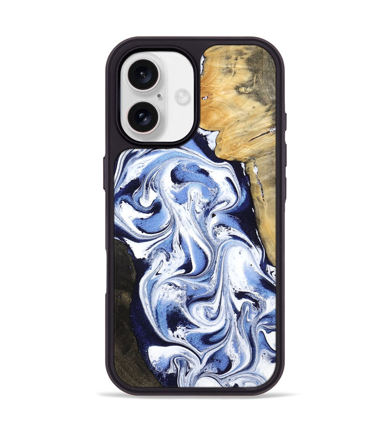 iPhone 17 Wood Phone Case - Madge (Blue, 797396)