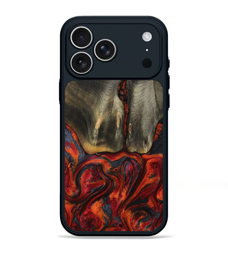 iPhone 17 Pro Max Wood Phone Case - Cecelia (Red, 797402)