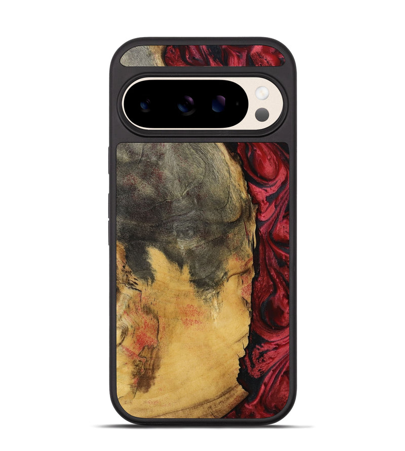 Pixel 10 Pro Wood Phone Case - Sena (Red, 797403)