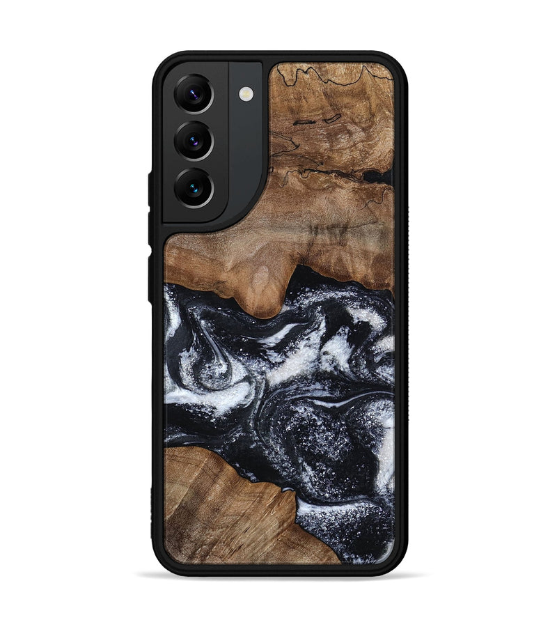Galaxy S22 Plus Wood Phone Case - Ena (Black & White, 797407)