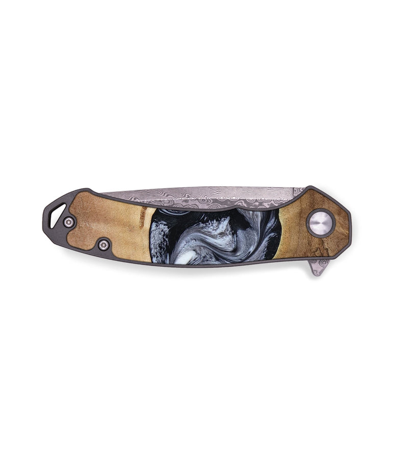 EDC Wood Pocket Knife - Bryce (Black & White, 797408)
