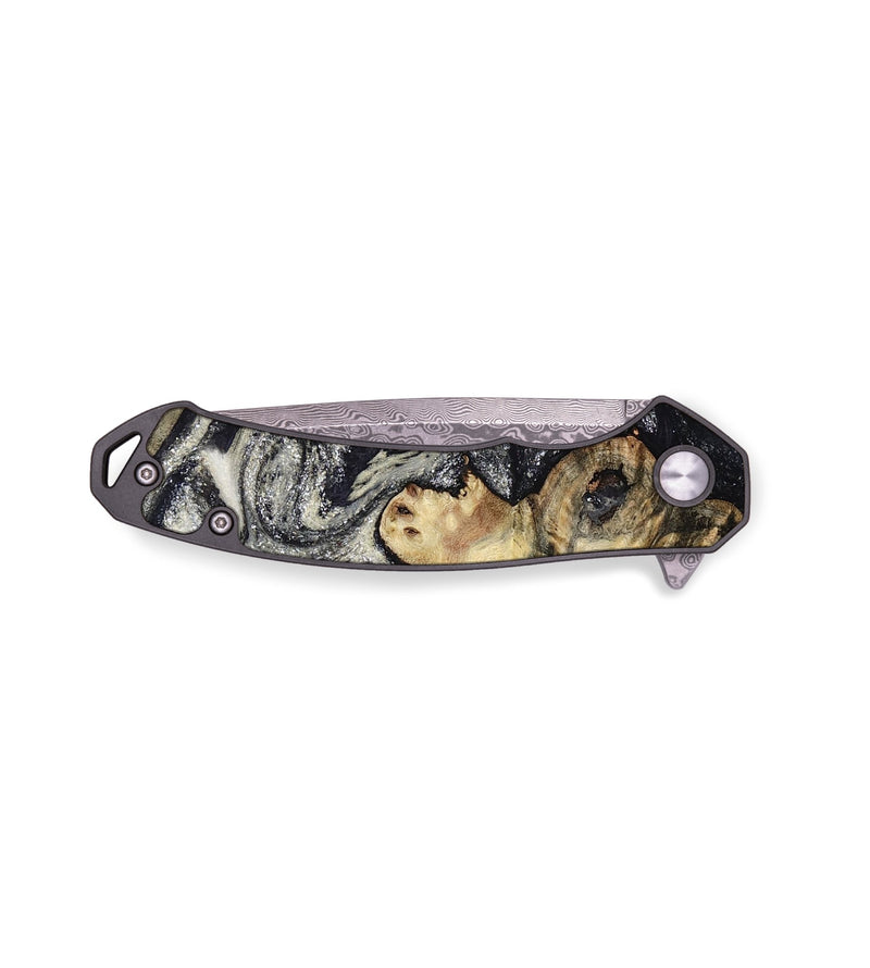 EDC Wood Pocket Knife - Lyle (Black & White, 797409)