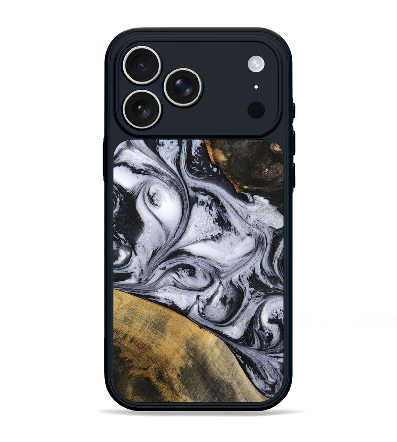 iPhone 17 Pro Max Wood Phone Case - Jaren (Black & White, 797413)