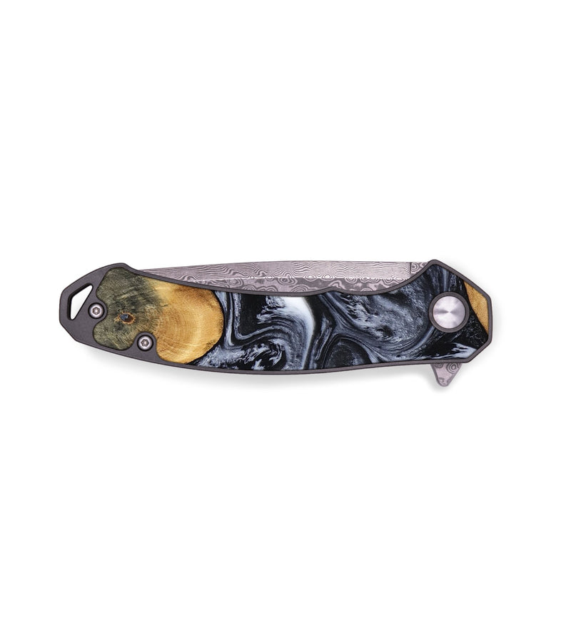 EDC Wood Pocket Knife - Donna (Black & White, 797414)