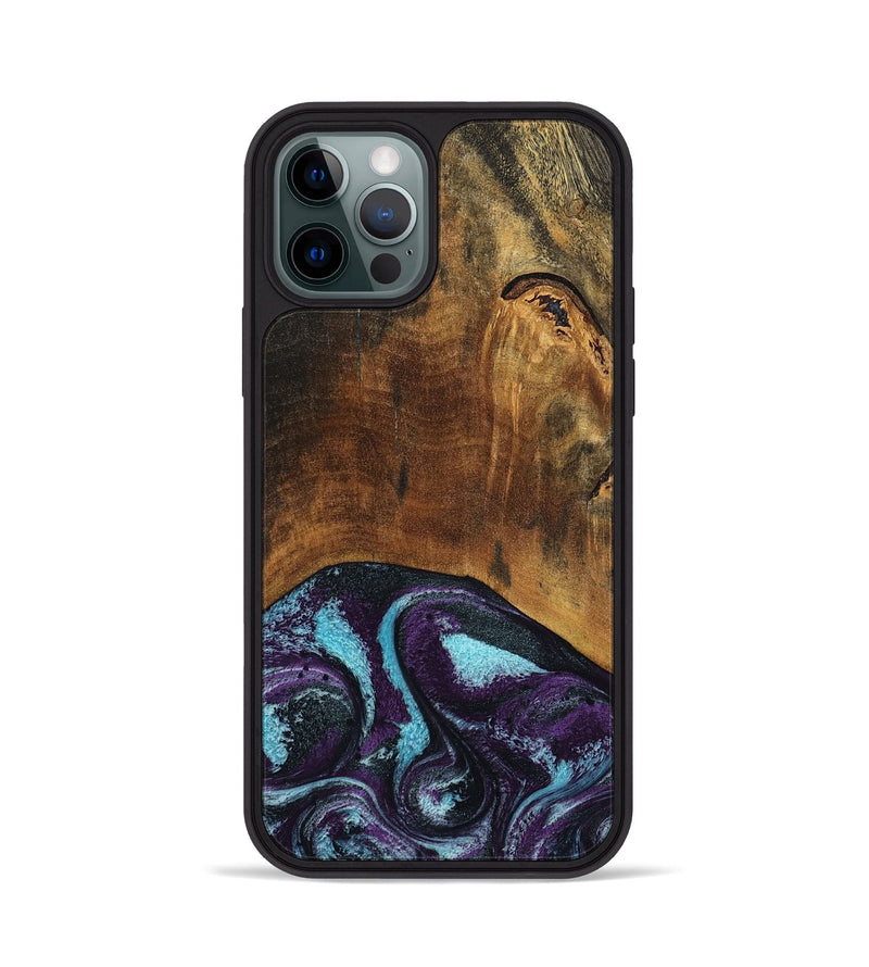 iPhone 12 Pro Wood Phone Case - Maxim (Purple, 797418)