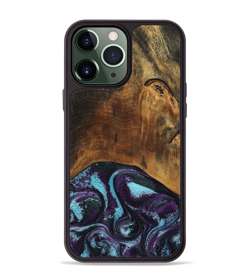 iPhone 13 Pro Max Wood Phone Case - Maxim (Purple, 797418)