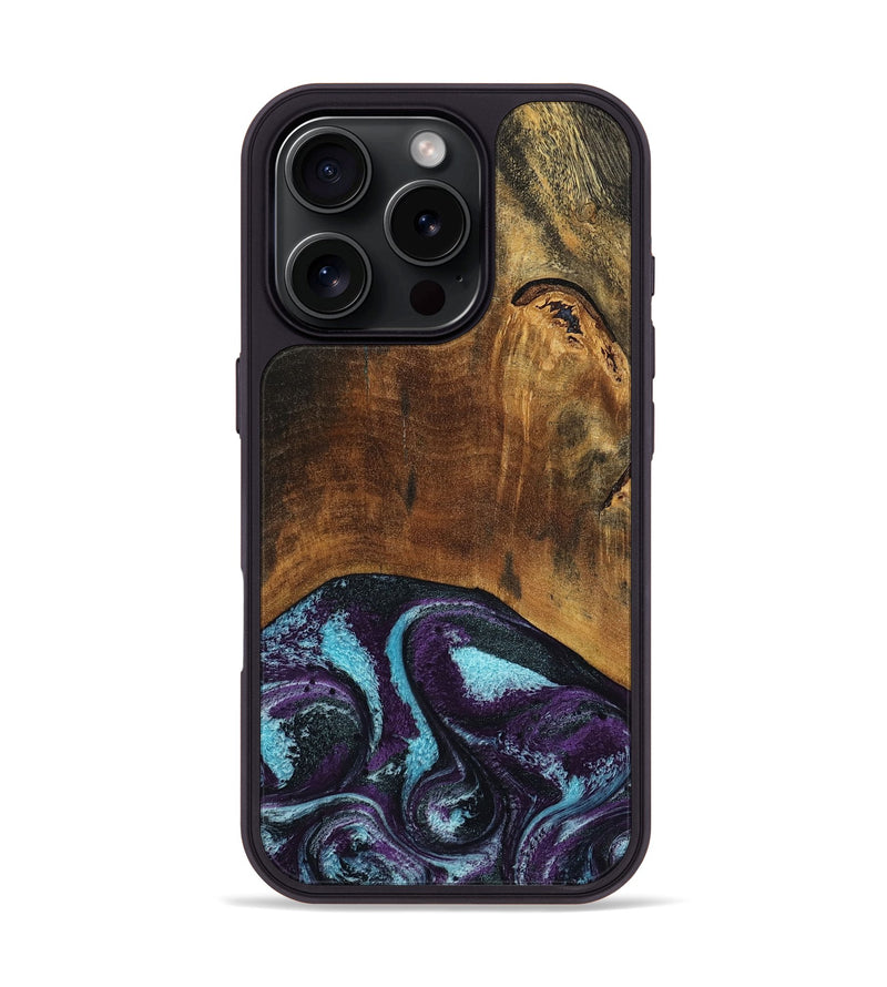 iPhone 16 Pro Wood Phone Case - Maxim (Purple, 797418)