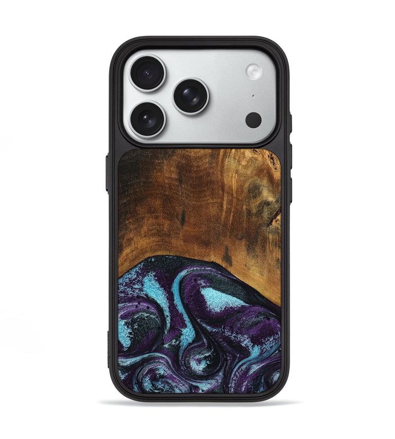 iPhone 18 Pro Wood Phone Case - Maxim (Purple, 797418)