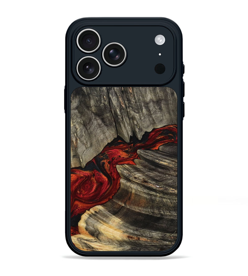 iPhone 17 Pro Max Wood Phone Case - Enid (Red, 797424)