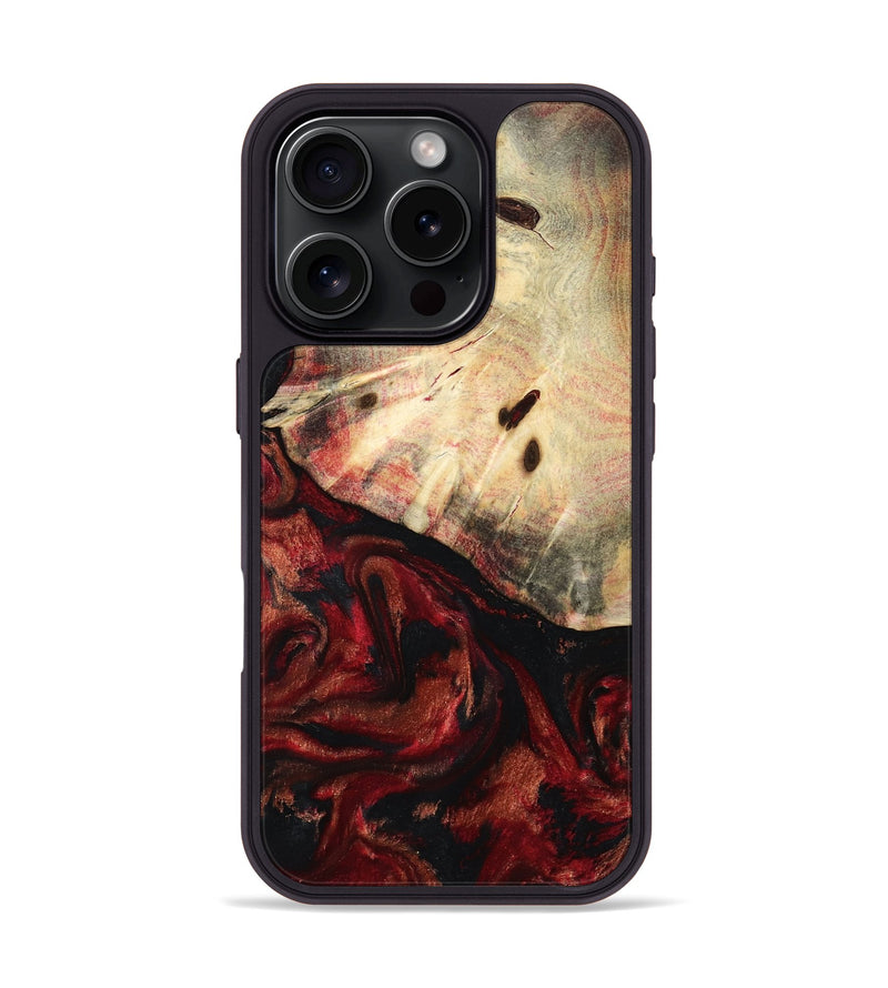 iPhone 16 Pro Wood Phone Case - Karly (Red, 797431)