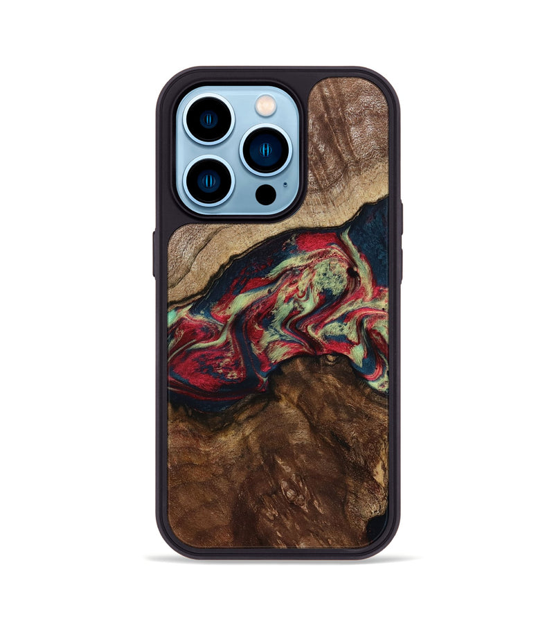 iPhone 14 Pro Wood Phone Case - Rome (Red, 797432)
