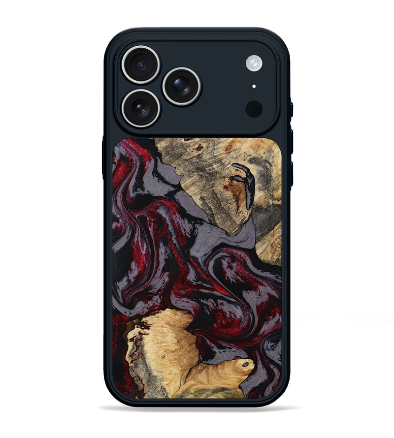 iPhone 17 Pro Max Wood Phone Case - Santana (Red, 797433)