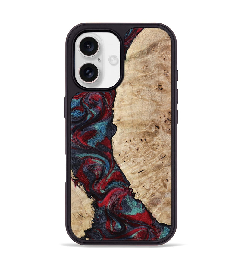 iPhone 17 Wood Phone Case - Jenesis (Red, 797436)