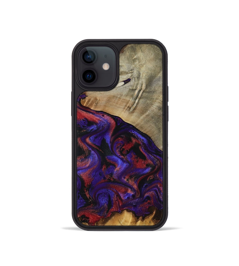 iPhone 12 mini Wood Phone Case - Darcie (Purple, 797438)