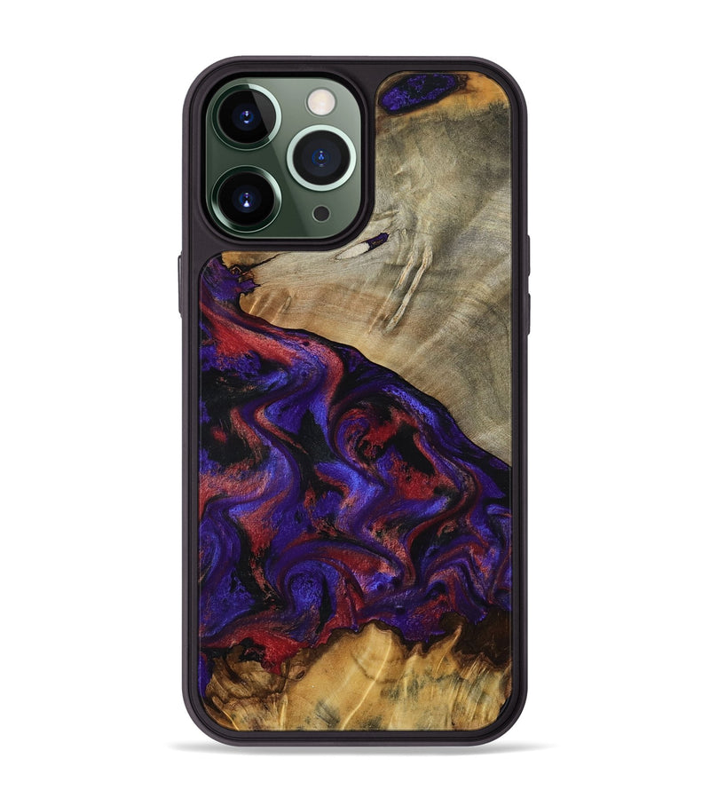 iPhone 13 Pro Max Wood Phone Case - Darcie (Purple, 797438)