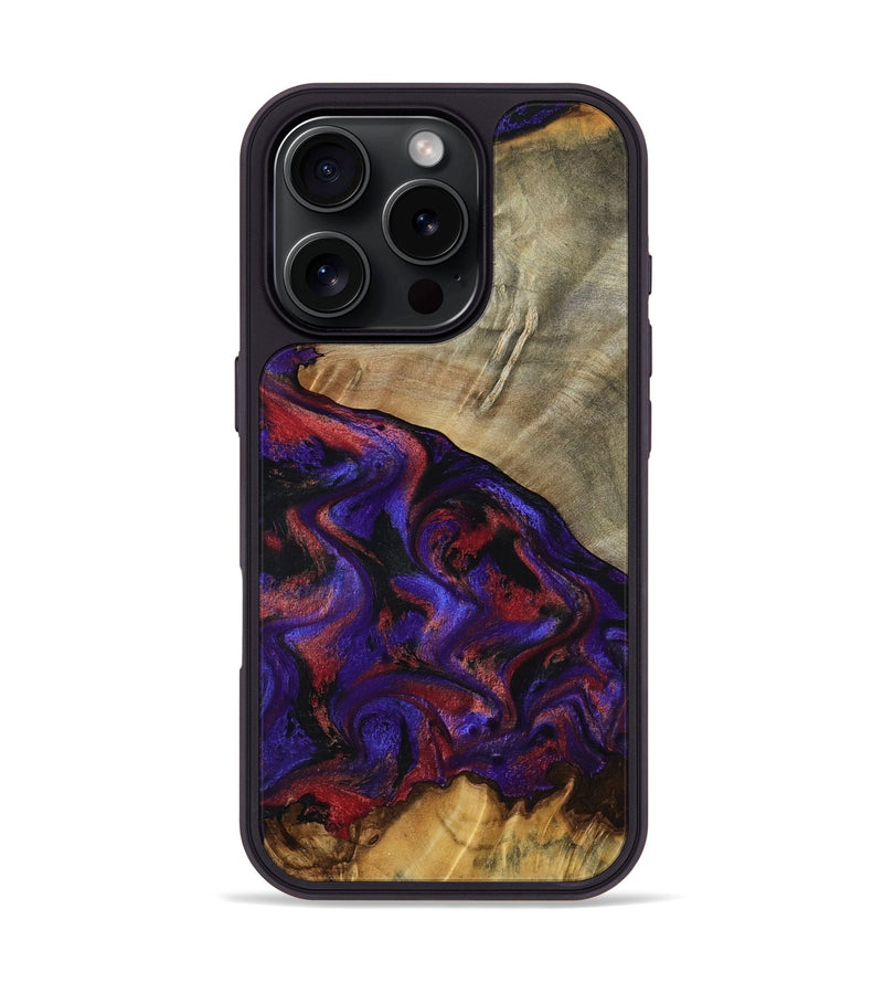 iPhone 16 Pro Wood Phone Case - Darcie (Purple, 797438)
