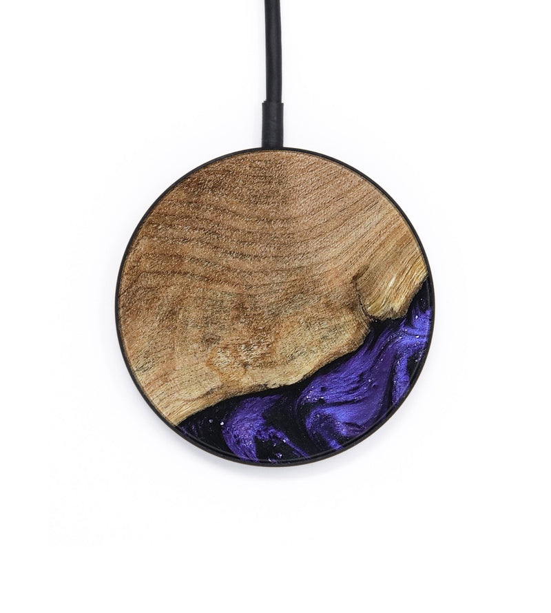 Circle Wood Wireless Charger - Lois (Purple, 797442)