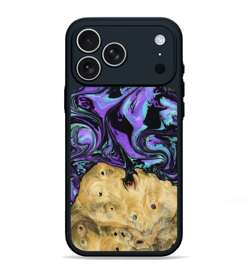 iPhone 17 Pro Max Wood Phone Case - Lourdes (Purple, 797444)