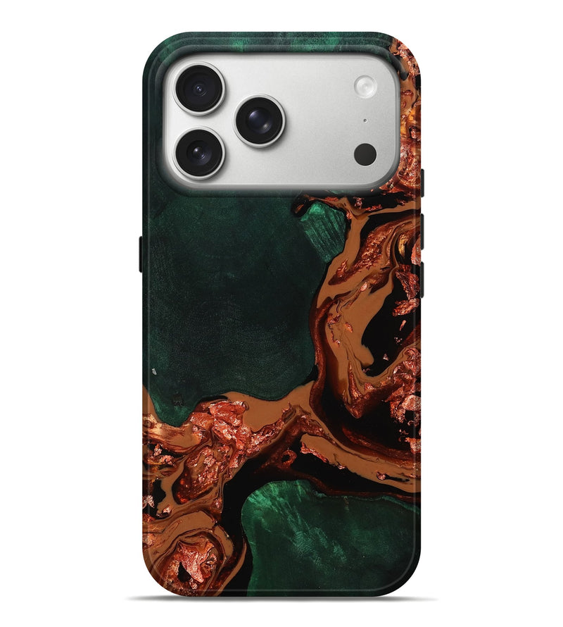 iPhone 17 Pro Max Wood Live Edge Phone Case - Hans (Red, 797462)