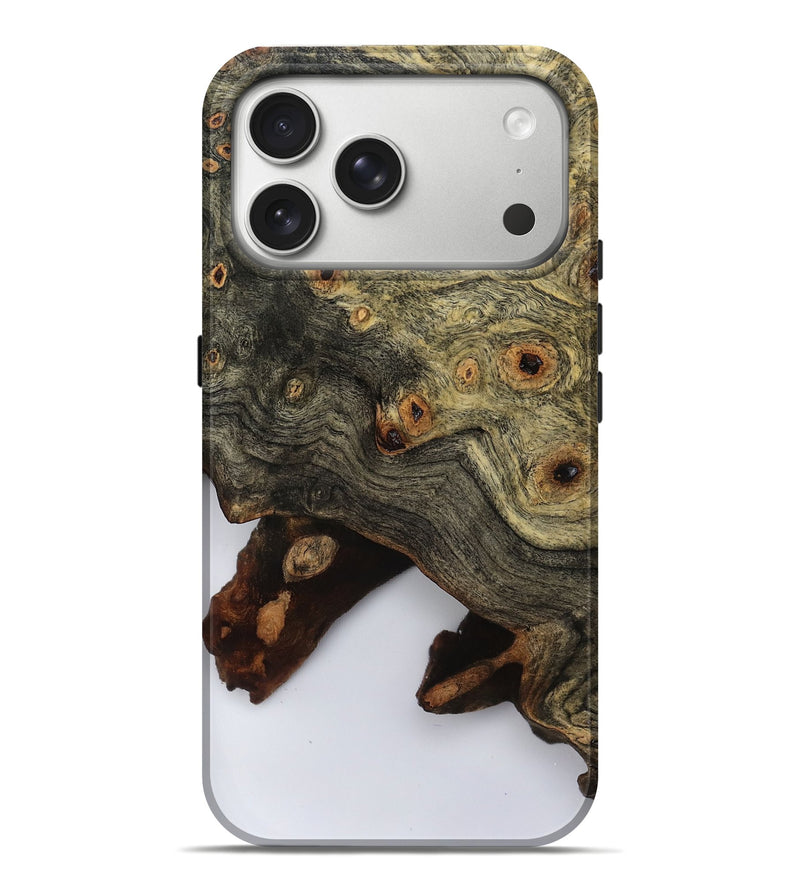 iPhone 17 Pro Max Wood Live Edge Phone Case - Mattie (Clear, 797469)