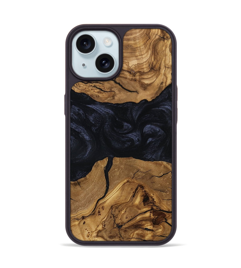 iPhone 15 Wood Phone Case - Idella (Ancient Olive, 797594)