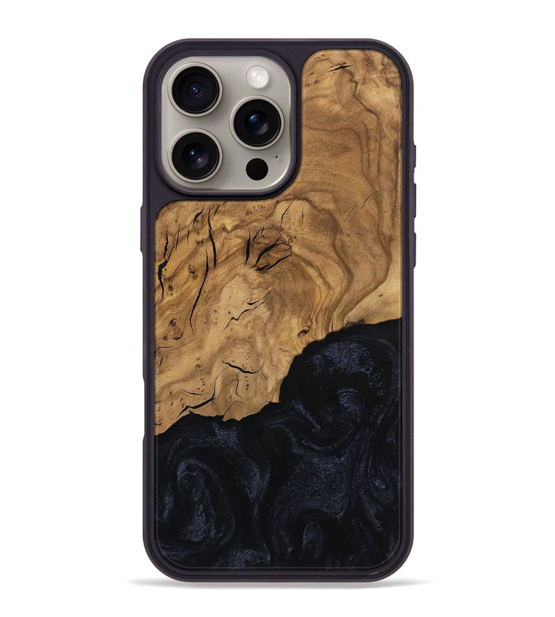 iPhone 16 Pro Max Wood Phone Case - Tiera (Ancient Olive, 797598)