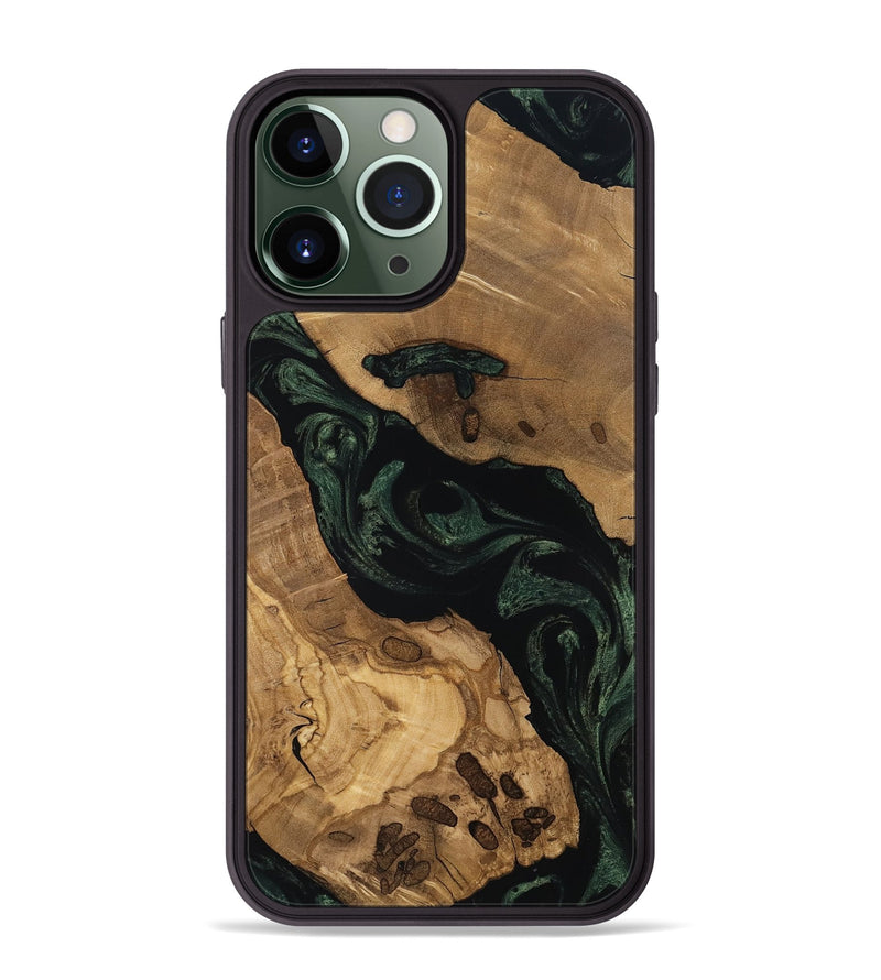 iPhone 13 Pro Max Wood Phone Case - Keily (Ancient Olive, 797606)
