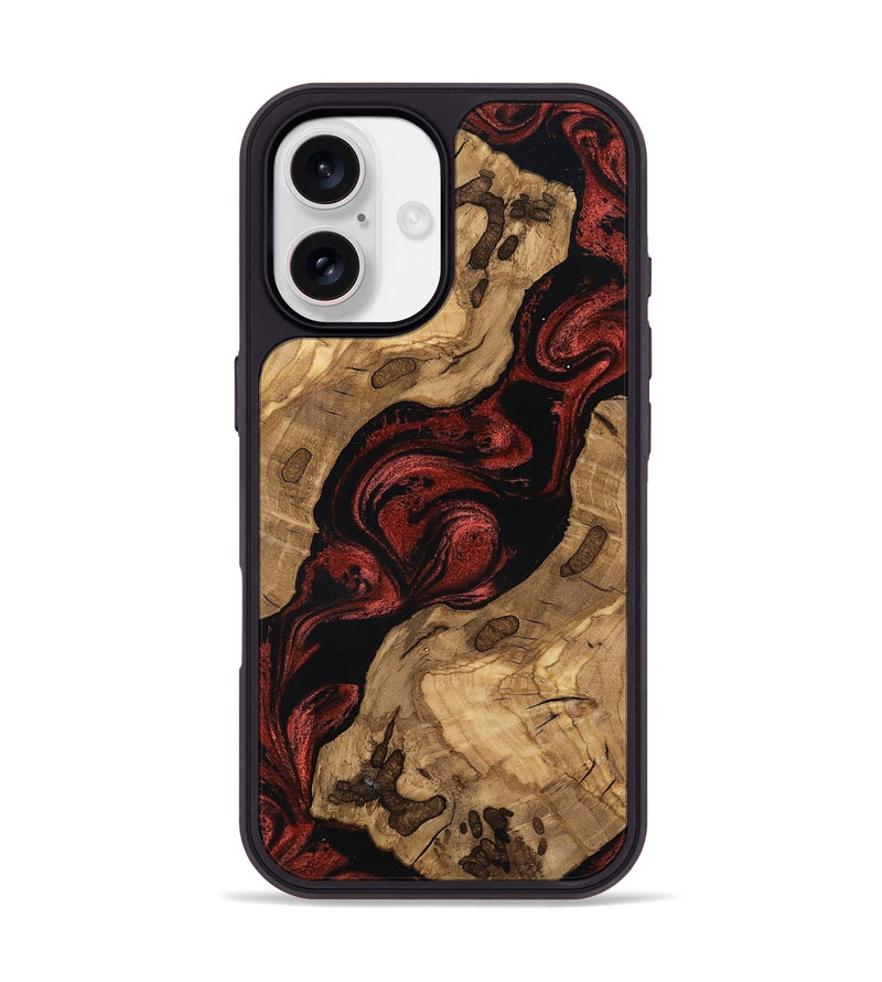 iPhone 17 Wood Phone Case - Scarlet (Ancient Olive, 797638)