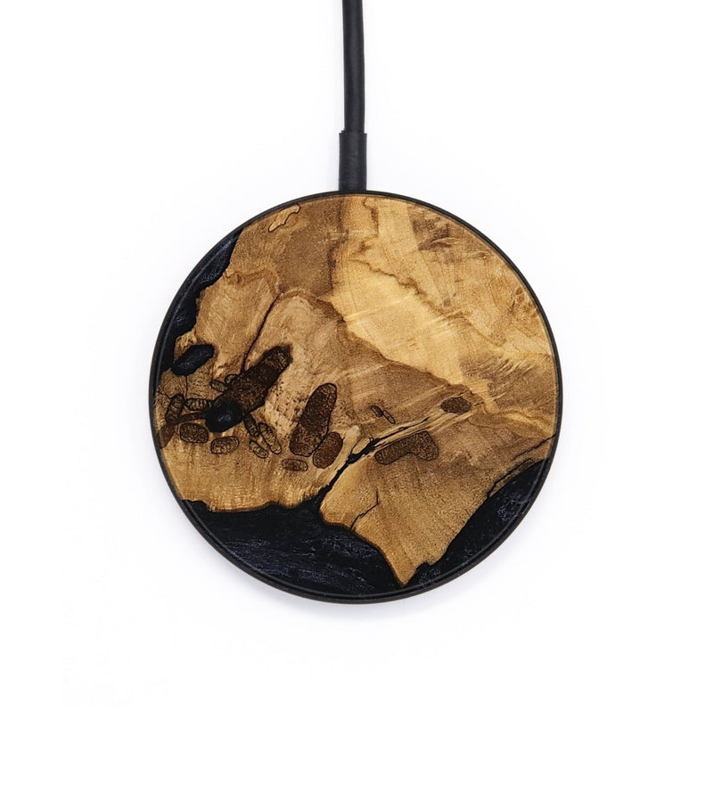 Circle Wood Wireless Charger - Vesta (Ancient Olive, 797646)