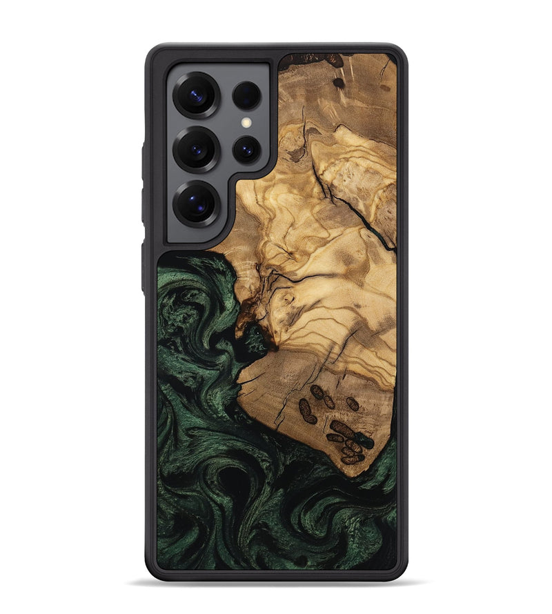 Galaxy S25 Ultra Wood Phone Case - Leesa (Ancient Olive, 797667)