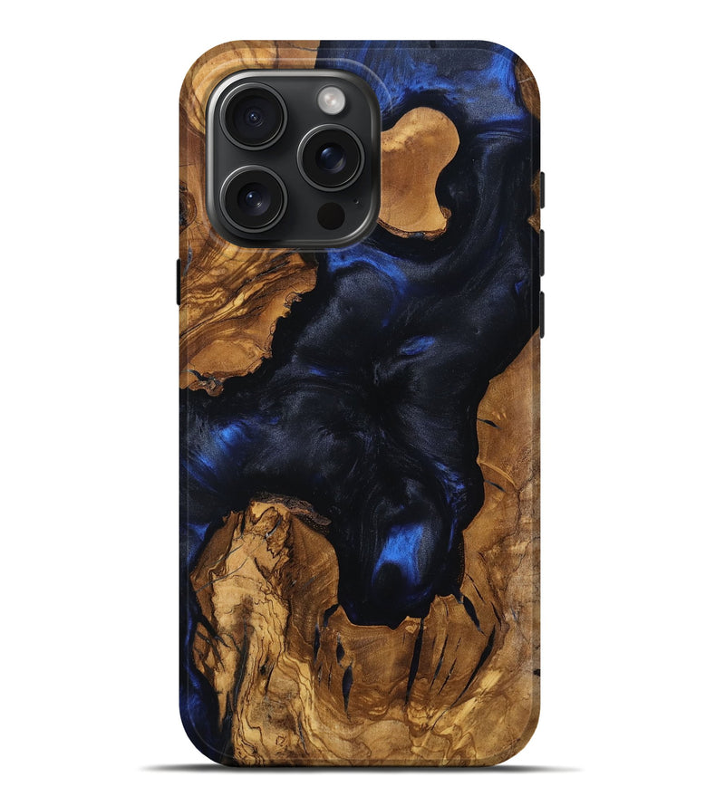 iPhone 16 Pro Max Wood Live Edge Phone Case - Denise (Ancient Olive, 797674)
