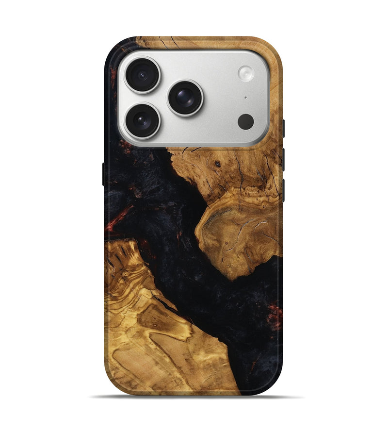 iPhone 17 Pro Wood Live Edge Phone Case - Journi (Ancient Olive, 797683)