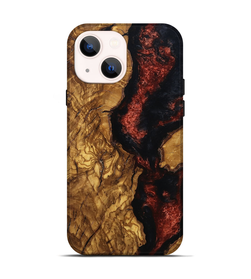 iPhone 14 Wood Live Edge Phone Case - Khalil (Ancient Olive, 797684)