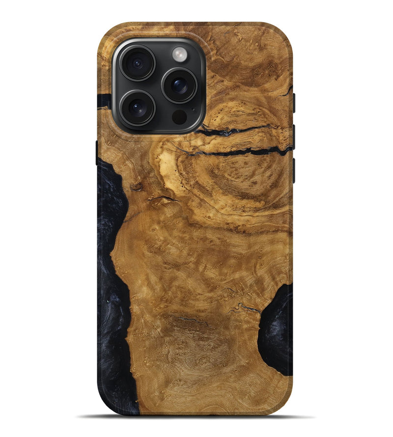 iPhone 16 Pro Max Wood Live Edge Phone Case - Adalynn (Ancient Olive, 797687)