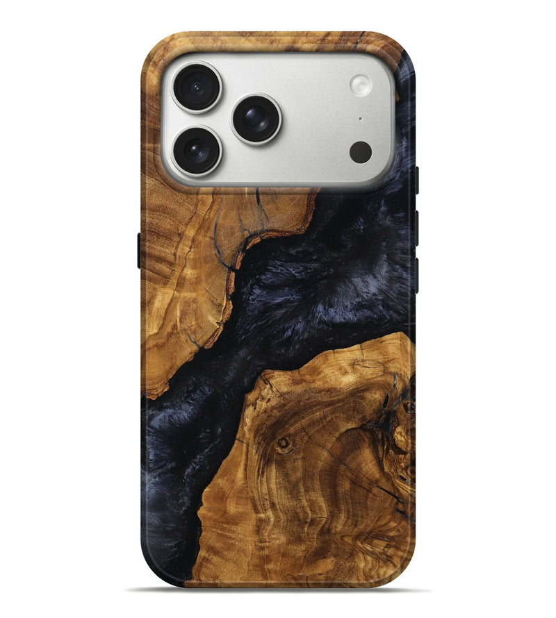 iPhone 17 Pro Max Wood Live Edge Phone Case - Harley (Ancient Olive, 797690)