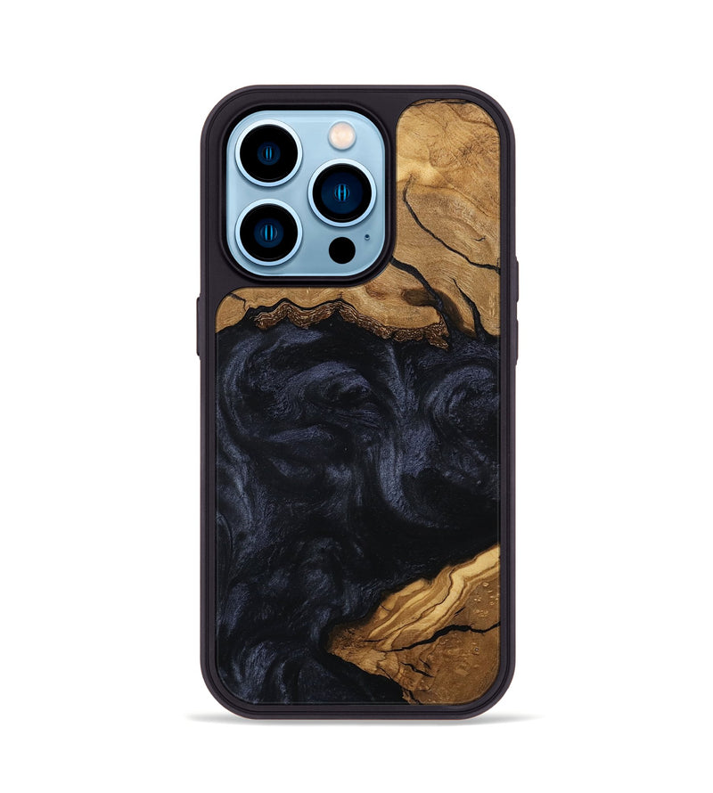 iPhone 14 Pro Wood Phone Case - Felicia (Ancient Olive, 797705)