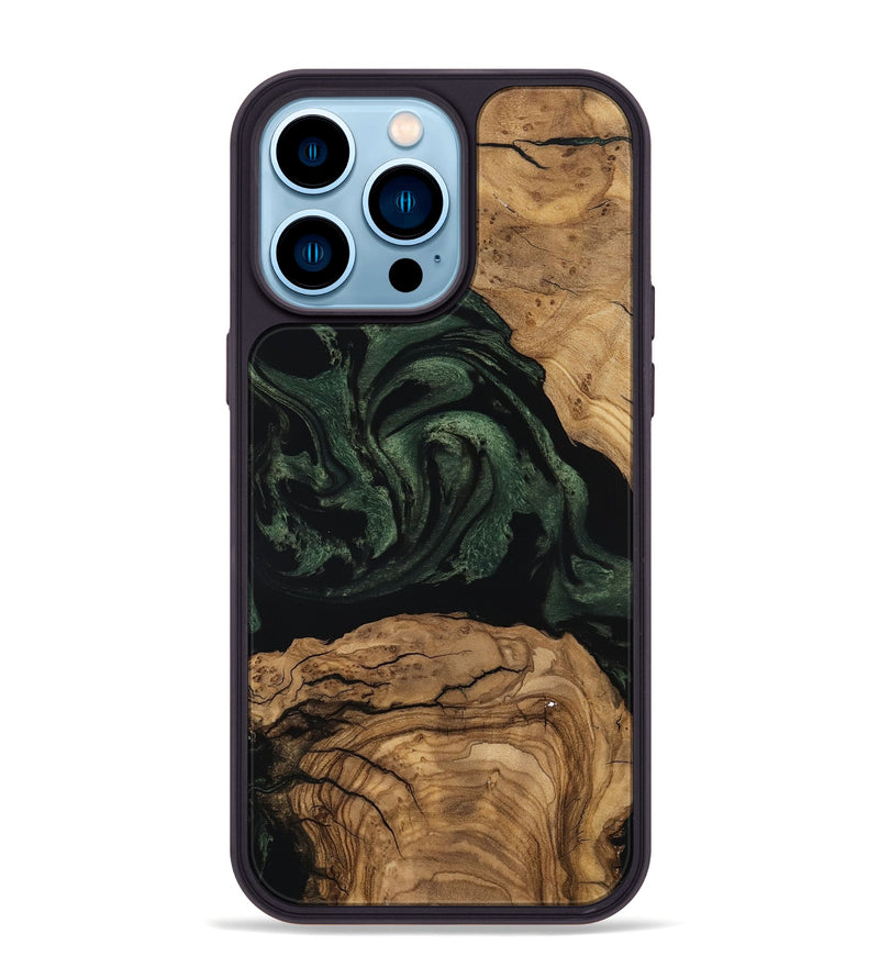 iPhone 14 Pro Max Wood Phone Case - Verdie (Ancient Olive, 797720)