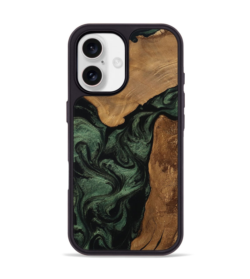 iPhone 17 Wood Phone Case - Renee (Ancient Olive, 797752)