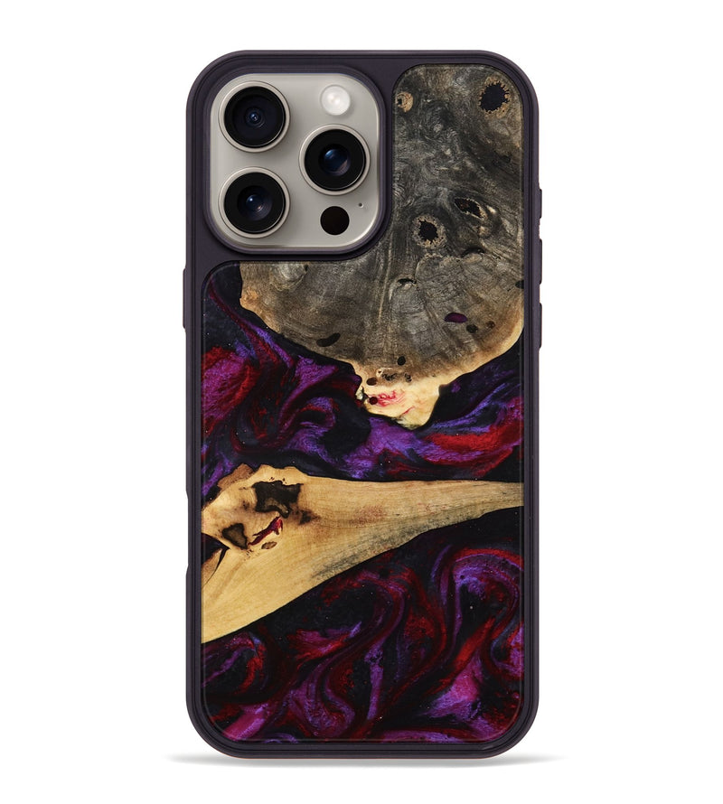iPhone 16 Pro Max Wood Phone Case - Kaia (Red, 797761)