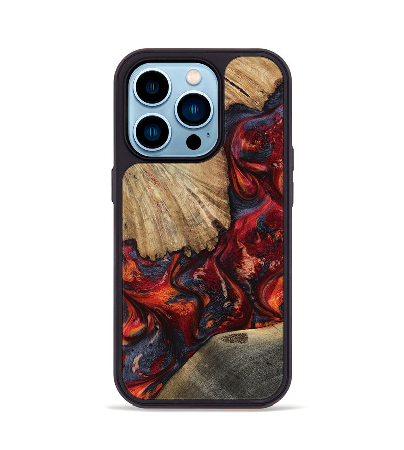 iPhone 14 Pro Wood Phone Case - Donnell (Red, 797763)