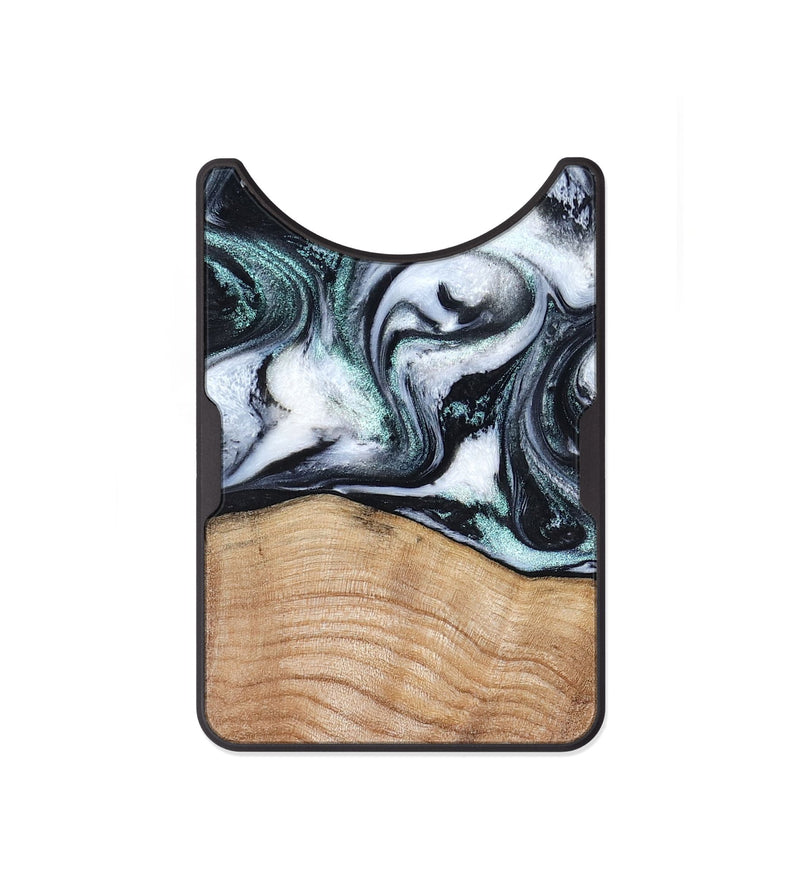 Alloy Wood Wallet - Cecily (Black & White, 797770)