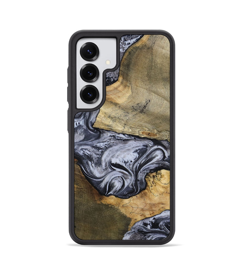Galaxy S25 Wood Phone Case - Ahmad (Black & White, 797774)