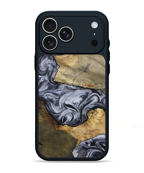 iPhone 17 Pro Max Wood Phone Case - Ahmad (Black & White, 797774)