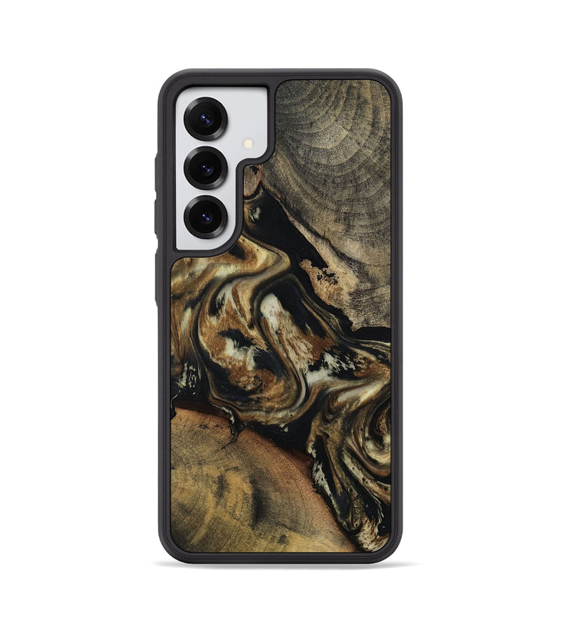 Galaxy S25 Wood Phone Case - Lilian (Black & White, 797775)