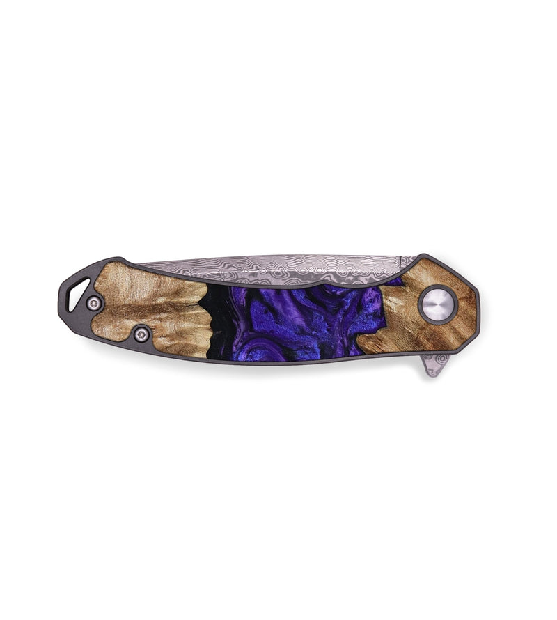 EDC Wood Pocket Knife - Breanna (Purple, 797792)