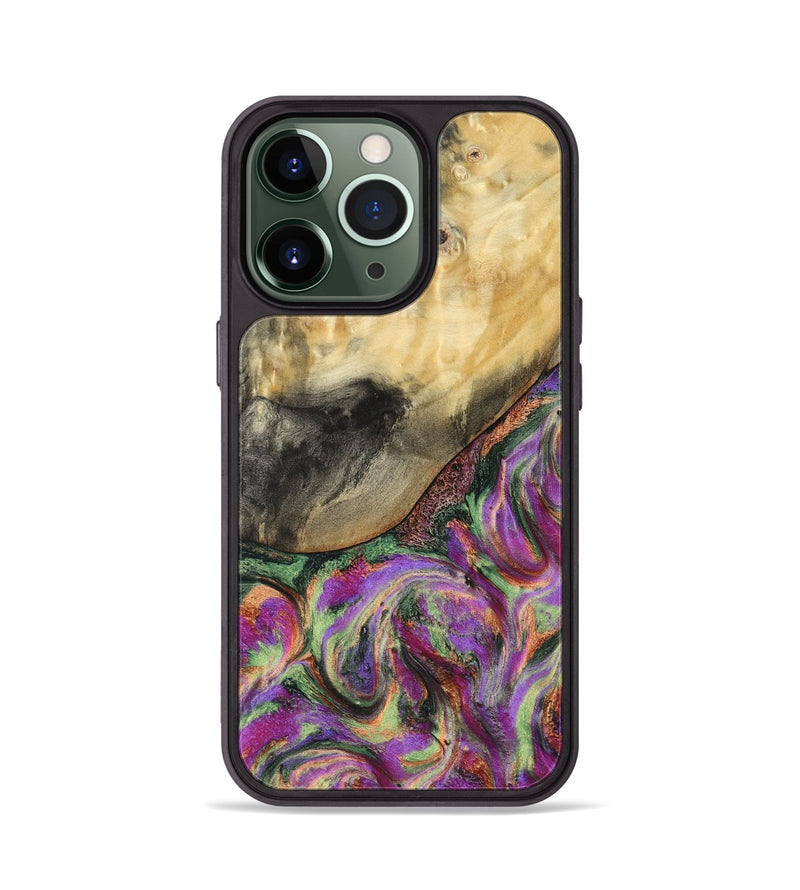 iPhone 13 Pro Wood Phone Case - Kaye (Green, 797825)