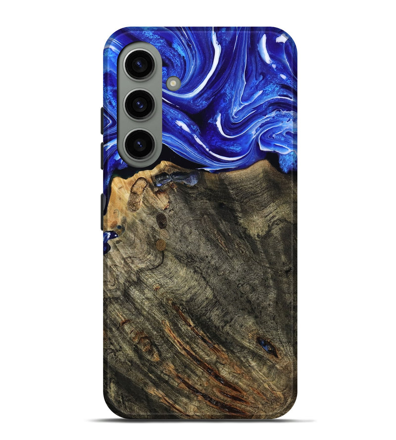 Galaxy S24 Plus Wood Live Edge Phone Case - Diamond (Blue, 797849)